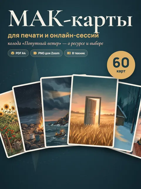 МАК-карты «Попутный ветер» — Для печати и онлайн-сессий