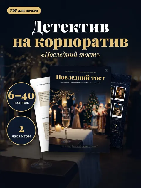 Последний тост — Детективная игра на корпоратив